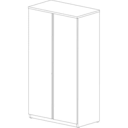 Groupe Lacasse Wardrobe Storage Unit, SS Handle, 36inWx20inDx65inH, Sahara LAS4XN203665BR